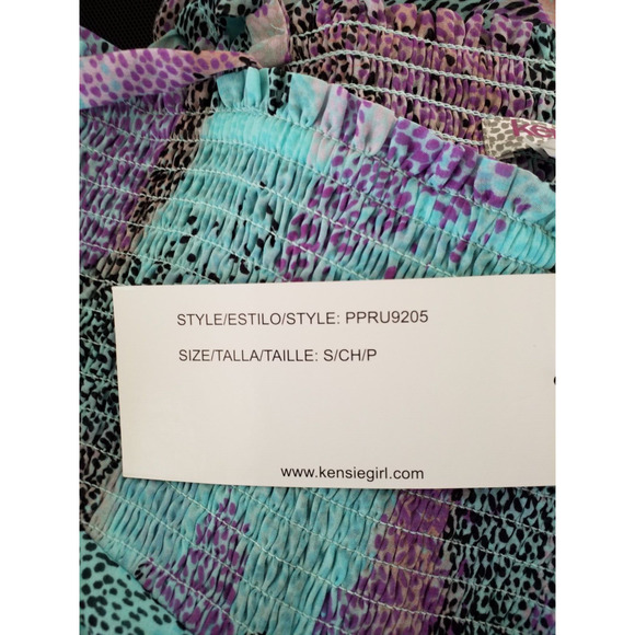 NWT Kensie Girl Layered Ruffle Dress Blue Women’s Size Small - Picture 6 of 9